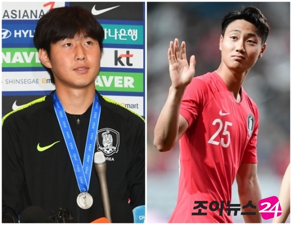 이강인(왼쪽)과 백승호의 AFC U-23 챔피언십 출전이 무산됐다. [사진=정소희기자]