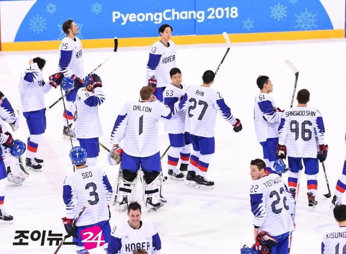  지난 2018년 평창동계올림픽에 출전한 한국 남자아이하키대표팀. [사진=조이뉴스24 포토 DB]