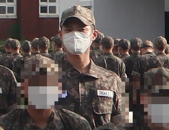 박보검의 훈련병 근황이 공개됐다. [사진=해군교육사령부]