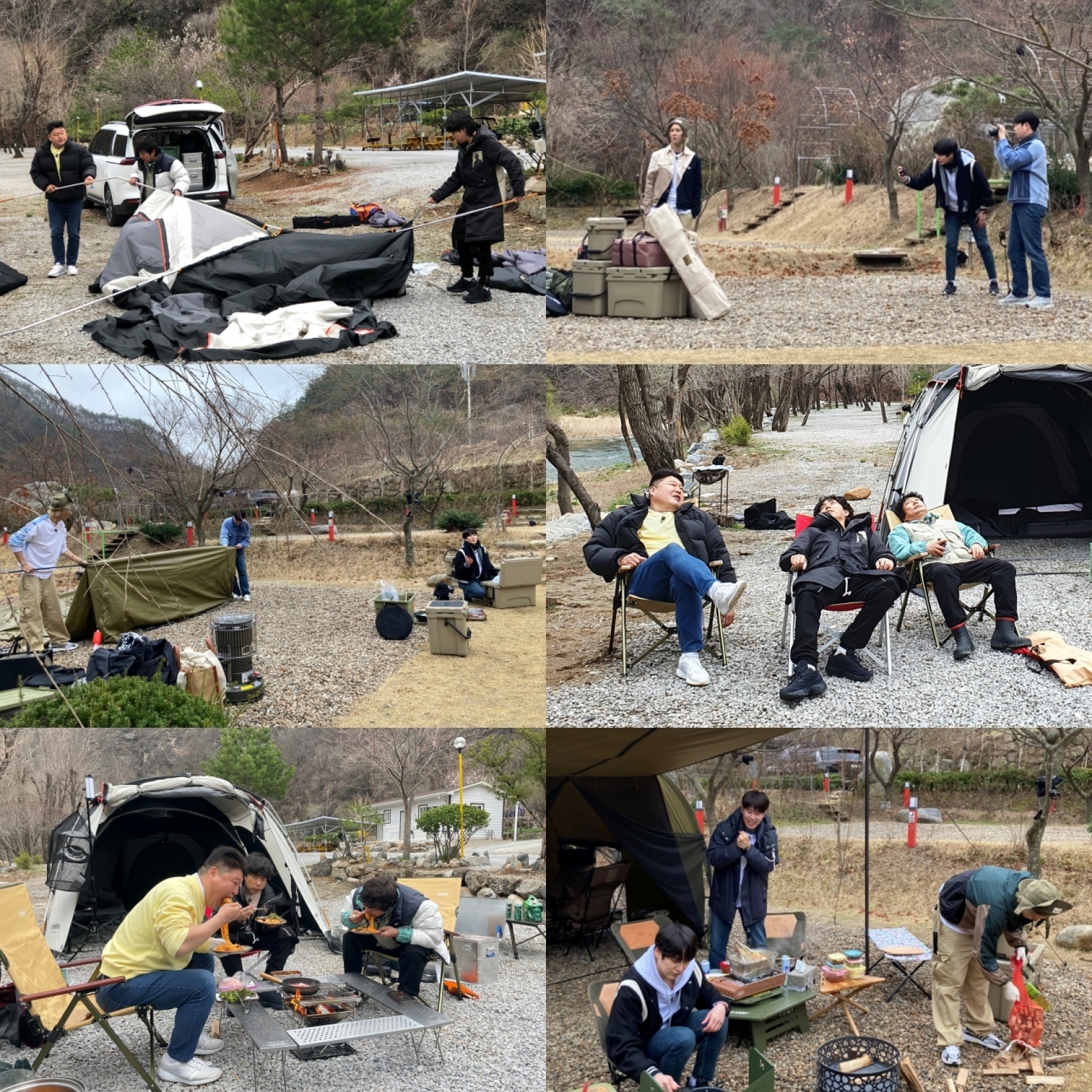 티빙 오리지널 '스프링캠프' 비하인드 스틸컷이 공개됐다.  [사진=티빙 오리지널 ]