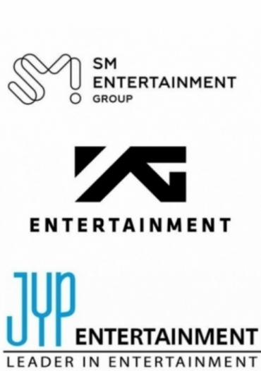 하이브-SM-YG-JYP엔터테인먼트 CI [사진=각 소속사  ]