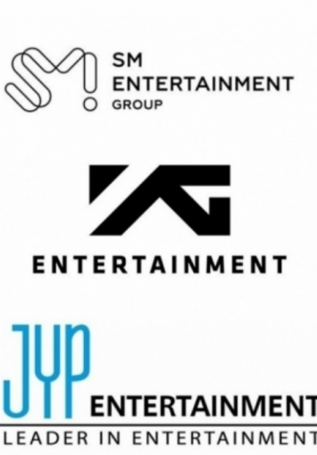 하이브-SM-YG-JYP엔터테인먼트 CI [사진=각 소속사  ]