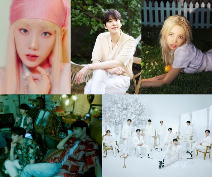 태연, 규현, 전소연, 데이식스 이븐오브데이, SF9 콘셉트 포토 [사진=각 소속사]